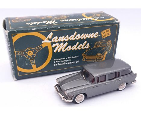 Lansdowne Models a boxed 1:43 scale LDM.16A 1961 Humber Super Snipe Estate in Metallic Grey, dark Red interior and White wall