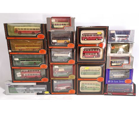 EFE 1:76 scale, Corgi &amp; similar, Bus &amp; coach related, a boxed group.&nbsp; Although unchecked for completeness condit