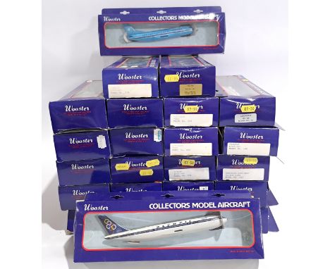 Wooster Collectors Model Aircraft, a boxed group. Includes Futura B737-400 & Air Transat Tristar. Although unchecked for comp