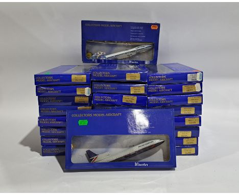 Wooster Collectors Model Aircraft, a boxed group.&nbsp; Includes Air France Concord &amp; British Airways (B) Boeing 757.&nbs