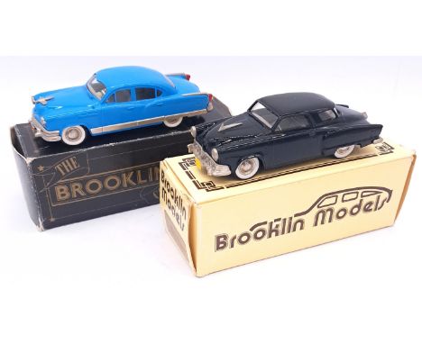 Brooklin Models, boxed pair of 1/43rd scale models comprising of BRK17 1952 Studebaker Champion Starlight Coupe along with BR