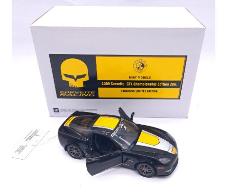 Franklin Mint, a boxed 1:24 scale Limited Edition (Corvette Racing series) 2009 Corvette GT1 Championship Edition Z06 in Blac