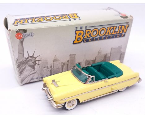 Brooklin Models a boxed 1:43 scale BRK.162A 1954 Mercury Monterey Convertible in Yosemite Yellow. Condition generally appears