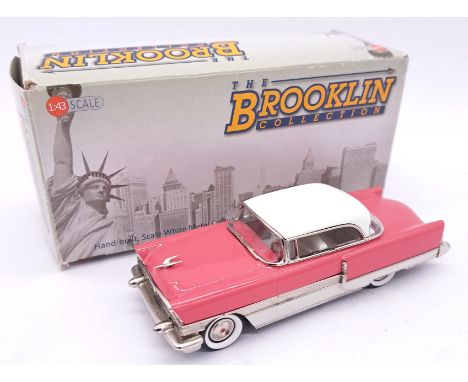 Brooklin Models a boxed 1:43 scale BRK.182 1955 Packard Four-Hundred Two -Door Hardtop in White Jade/Sardonyx. Condition gene