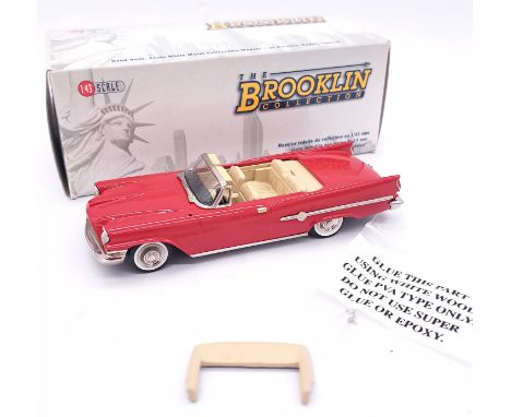 Brooklin Models a boxed 1:43 scale BRK.41A 1959 Chrysler 300E Convertible in Radiant Red. Comes complete with bagged accessor