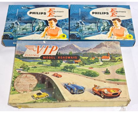 Philips Electronic Engineer &amp; VIP Electric Model Roadways, a boxed group. Although fully checked for completeness (all ha