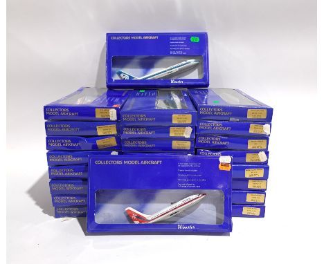 Wooster Collectors Model Aircraft, a boxed group.&nbsp; Includes Ryan Air BAC 1-11 &amp; British Airways 737-200.&nbsp; Altho