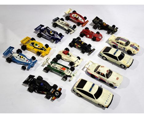 Scalextric Electric Model Racing Cars, an unboxed group.&nbsp; Although untested &amp; unchecked for completeness condition g