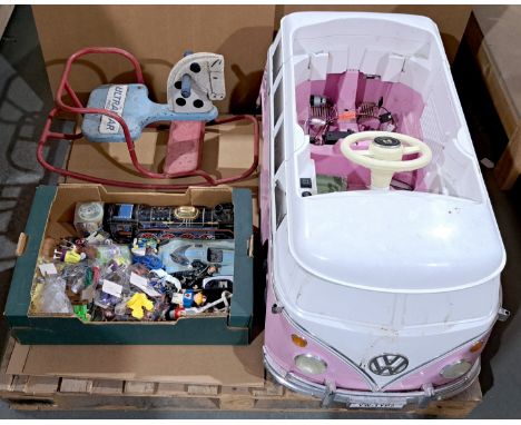 Kids Electric Pink VW 12v Volkswagen Camper Van Ride On &amp; other children&rsquo;s toys. Although untested &amp; unchecked 