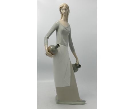 Large Nao Lady Figure of Water Carrier: height 40cm 