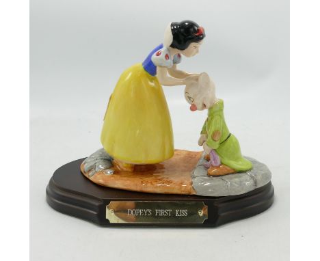 Royal Doulton Disney Snow White Showcase Collection figureDopey's First Kiss: limited Edition, boxed 