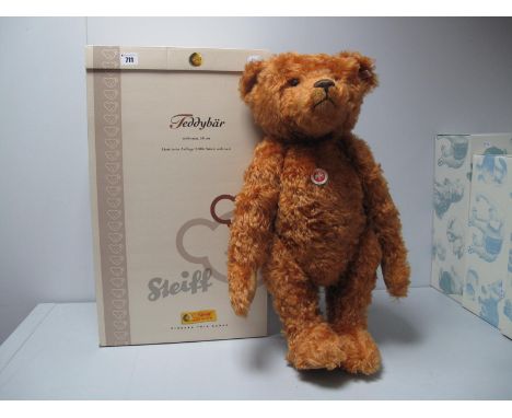 A Modern Steiff Jointed Teddy Bear #037054, classic teddy, reddish brown, growler, 58cm high, tags attached, certified No. 00