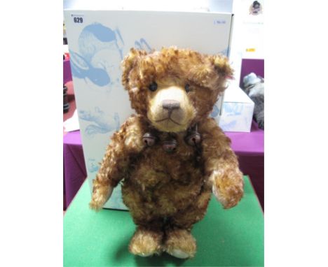 A Modern Steiff Jointed Teddy Bear #682292, Mohair, Gentleman Ben, brown tipped, 50cm high, tags attached, certified No. 499.