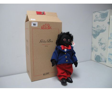 A Steiff Modern Jointed 'Golly Boy', #660238', Limited Edition No. 1331 of 2000, 27cm high, tags attached, certified, boxed.