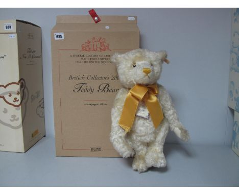 A Modern Steiff Jointed Teddy Bear #654763, British Collectors Teddy Bear 2000, Limited Edition 1443 of 4000, 40cm high with 