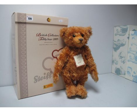 A Modern Steiff Jointed Teddy Bear #661969, British Collectors Teddy Bear 2005, Limited Edition 22 of 4000, 40cm high with gr