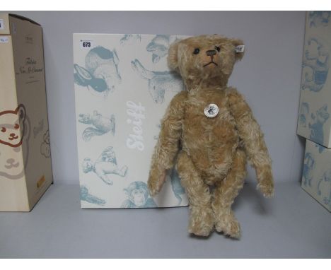 A Modern Steiff Jointed Teddy Bear #400513 Paul Der Brummbar Replica 1908, 46cm high, growler, tags attached, certified No. 0