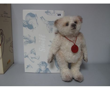 A Modern Steiff Jointed Teddy Bear #663676 'Bella', Limited Edition 132 of 2000, 38cm high, tags attached, certified, boxed.