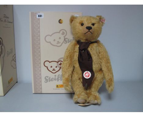 A Modern Steiff Jointed Teddy Bear #662966 British Collectors Teddy Bear 2008, reddish blond, 38cm, growler, tags attached, c