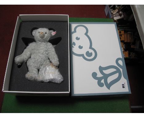 A Modern Steiff Jointed Teddy Bear #676833 Lladro Angel Bear, with bell, 28cm high, certified No. 01608, boxed.