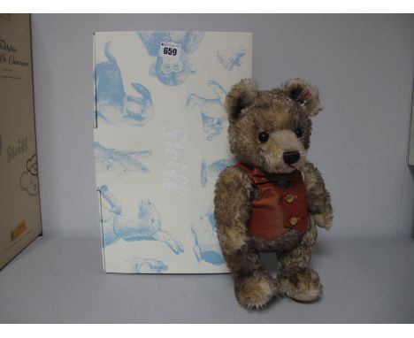 A Modern Steiff Jointed Teddy Bear #664038 'Frederick', exclusive to Harrods 2011, 126 of 1500, 32cm high with growler, tags 