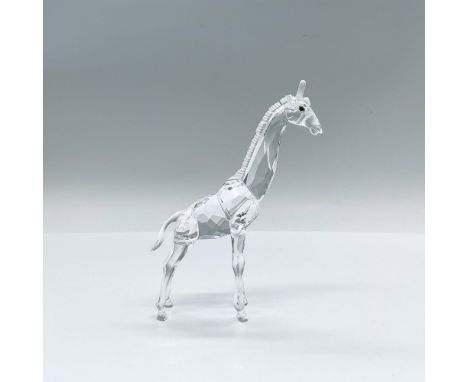 Part of the African Wildlife theme group. A clear crystal body of an African hoofed mammal with frosted mane and ossicones (t