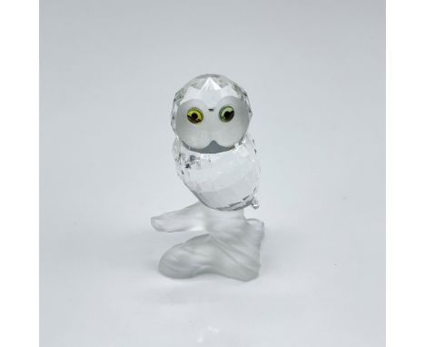 Part of the Up in the Trees collection. Clear crystal with frosted face, sitting on frosted branch. Swarovski backstamp. This