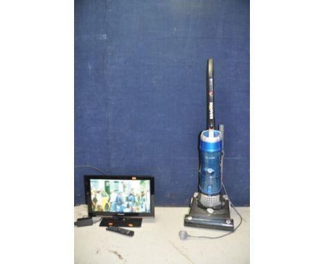 A POLAROID P19LEDDVD 19in TV with remote and a Hoover Blaze vacuum cleaner (both PAT pass and working)