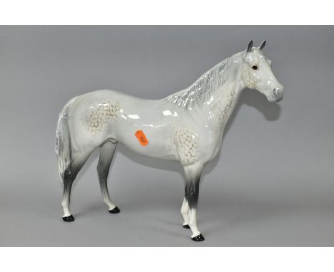 A BESWICK LARGE HUNTER, SECOND VERSION, MODEL NO.1734, in grey gloss, height 30cm (Condition report: in good condition)