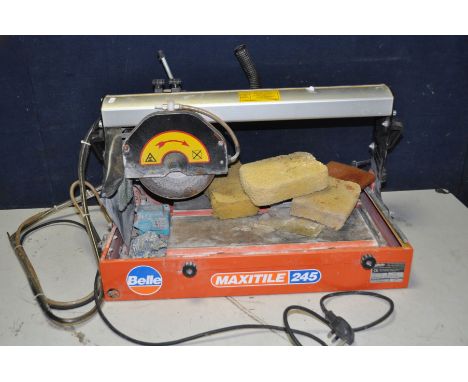 A BELLE MAXITILE 245 PROFESSIONAL TILE CUTTER with water inlet (PAT pass and working)