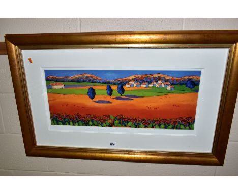 RICHARD PARGETER (BRITISH 1976) 'PLEIN DE L'ETE III / FULL OF SUMMER III', a signed limited edition print of a colourful Fren