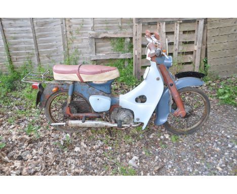 A BARNFIND 1964 HONDA 50 C100 MOPED first registered on 13/5/1964 under Registration number ANX 345B  (number returned to DVL