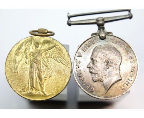 WWI medal pair to M2 222094 Pte A Collins ASC  P&amp;P Group 1 (£14+VAT for the first lot and £1+VAT for subsequent lots) 