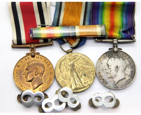 WWI pair and Star in box of issue and a Special Constable medal to 24642 Sgt Sydney S Brooks RAMC. P&amp;P Group 1 (£14+VAT f