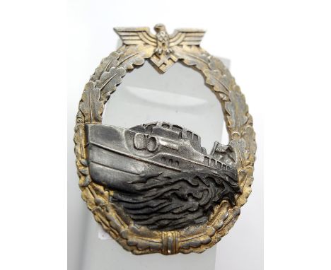 German WWII type E-Boat badge, boxed. P&amp;P Group 1 (£14+VAT for the first lot and £1+VAT for subsequent lots) 