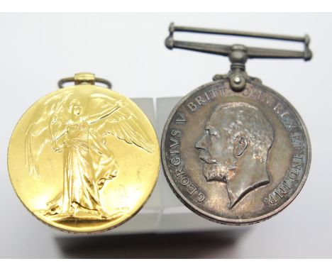 WWI medal pair to M2-182460 Pte George Bates ASC in box of issue P&amp;P Group 1 (£14+VAT for the first lot and £1+VAT for su
