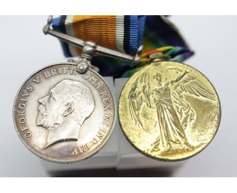 WWI medal pair to T4-056976 Dvr James Duncan enl. 26/1/15 disch. 19/7/19 b. 1885 Aberdeen  P&amp;P Group 1 (£14+VAT for the f