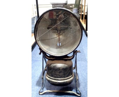 Very large floor standing WWII period Tilley lamp This lot is not available for in-house P&amp;P 