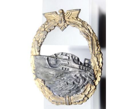 German WWII type General Assault badge. P&amp;P Group 1 (£14+VAT for the first lot and £1+VAT for subsequent lots) 