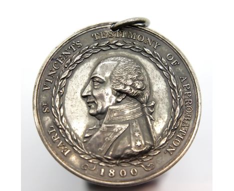 Earl St. Vincent's Naval medal 1800 in very good condition. P&amp;P Group 1 (£14+VAT for the first lot and £1+VAT for subsequ