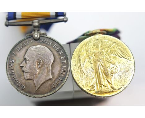 WWI medal pair to M2-167591 Pte Walter Hickens ASC  P&amp;P Group 1 (£14+VAT for the first lot and £1+VAT for subsequent lots
