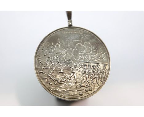 Honourable East India Company large silver medal awarded for the capture of Java from the Dutch 1840 D: 51 mm P&amp;P Group 1