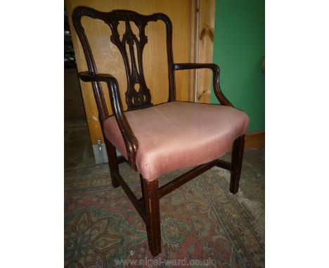 A good Georgian Chippendale style, c. 1750, of generous proportions and with well-detailed carving.