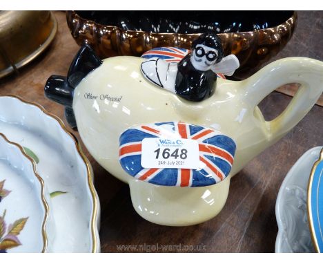 A Carlton ware airplane teapot.