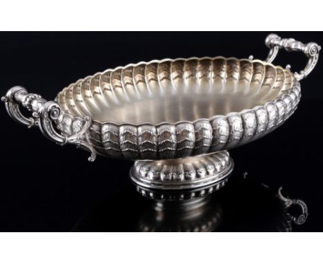 Koch und Bergfeld 800 Silber große Henkelschale, silver large bowl,Silber, gestempelt 800 + Halbmond und Krone + Koch und Ber