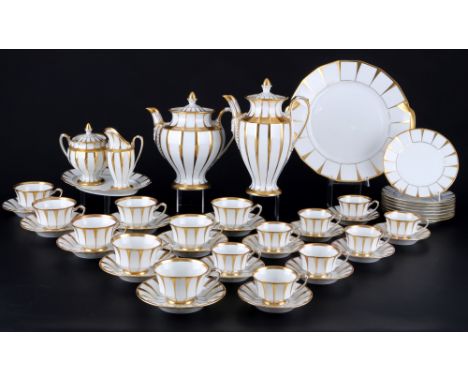 Fürstenberg Grecque Athena Kaffee-/Teeservice für 8 Personen, coffee tea service for 8 pers.,46-teiliges Porzellan, blaue Fir