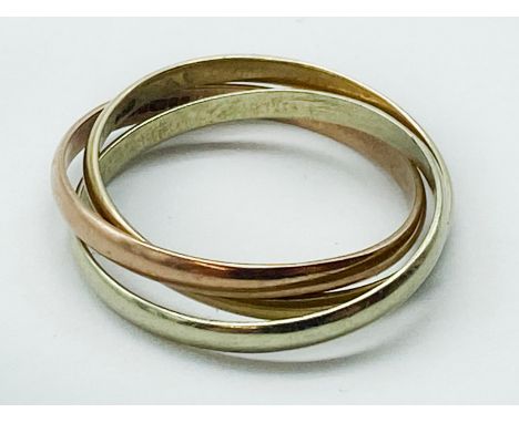 TRIPLE GOLD 9CT RING&nbsp;