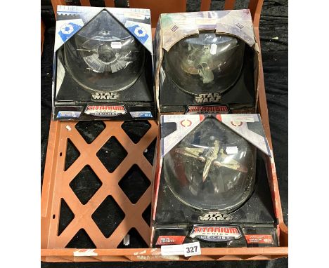 THREE BOXED TITANIUM DIE CAST SERIES FIGHTER JETS