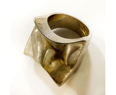 BJON WECKSTROM FOR LAPPONNIA SILVER ''CARINA'' RING FINLAND