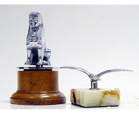 To include an Armstrong Siddeley 'seated sphinx', together with a small 'winged eagle' suitable for a motorcycle or light car